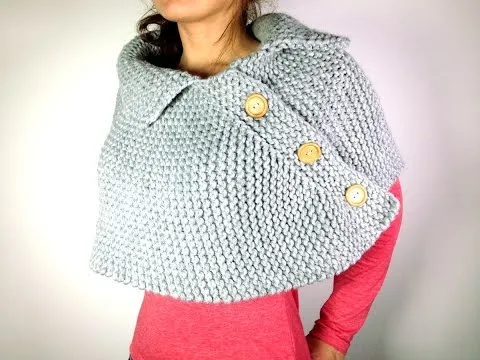 Cómo tejer en telar una capa poncho o mañanita (Tutorial DIY ... Cómo tejer en telar una capa poncho o mañanita (Tutorial DIY ...
