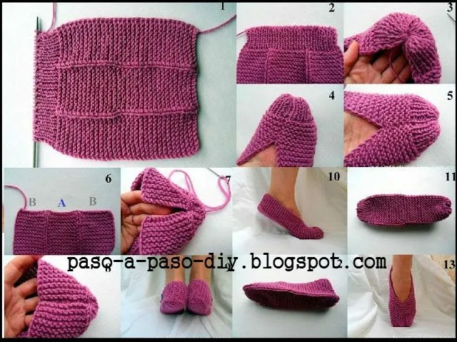 Cómo tejer zapato paso a paso - Paso a Paso Cómo tejer zapato paso a paso - Paso a Paso