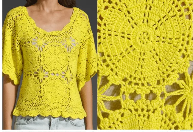 BLUSAS TEJIDAS CON PATRON PARA REALIZARLAS | Patrones Crochet ...