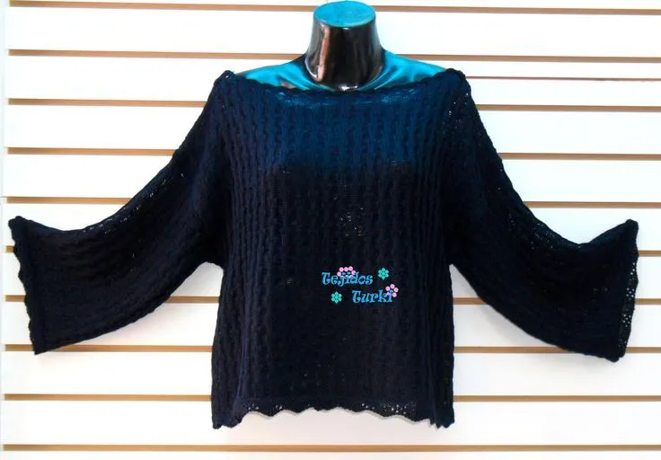 Tejida en algodón, con cuello ojal. | BLUSAS CALADAS | Pinterest Tejida en algodón, con cuello ojal. | BLUSAS CALADAS | Pinterest