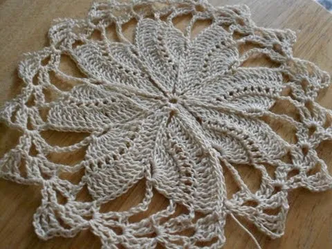 Tejido circular de 8 abanicos crochet - YouTube Tejido circular de 8 abanicos crochet - YouTube