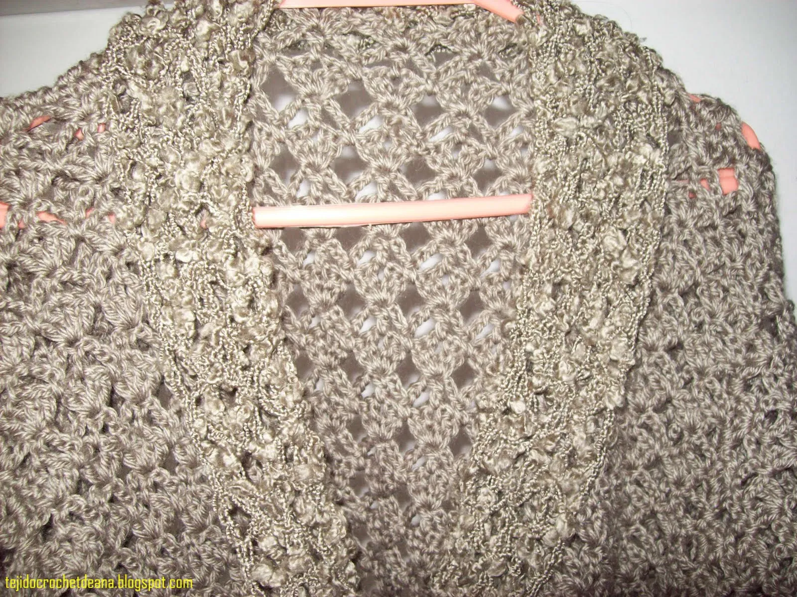 tejido crochet de ana: SACO CALADO