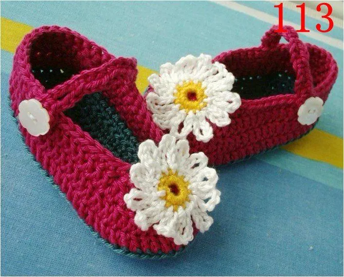 Tejido Crochet Zapatos De Bebé de alta calidad - Compra lotes ...