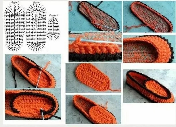 Tejido Facil: Paso a paso: mocasines tejidos preciosos