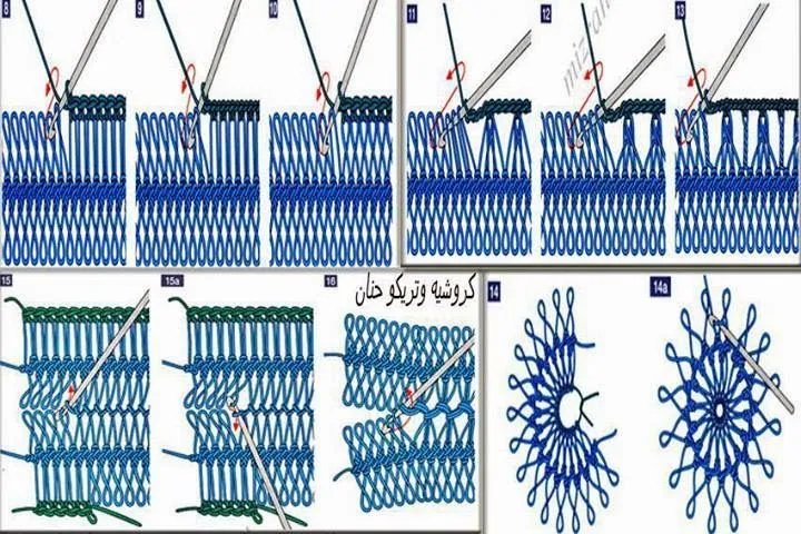 Tejido Facil: Paso a paso: cómo unir tiras en horquilla Tejido Facil: Paso a paso: cómo unir tiras en horquilla