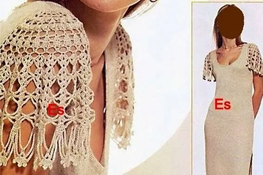 Tejido Facil: Patrón: mangas tejidas al crochet