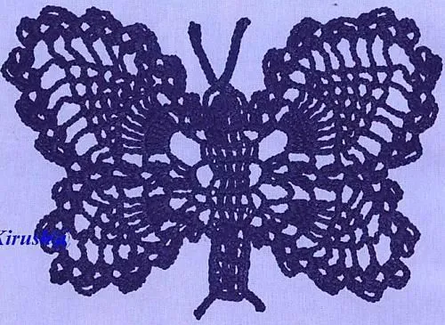 Tejido Facil: Patrón: Nueva mariposa bellísima al crochet !!! Tejido Facil: Patrón: Nueva mariposa bellísima al crochet !!!