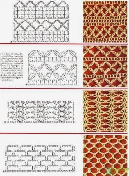 Tejido Facil: Puntos: variedad de puntos calados super originales ... Tejido Facil: Puntos: variedad de puntos calados super originales ...
