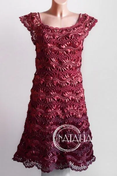 Tejido y algo mas..: Hermoso Vestido a Horquilla Tejido y algo mas..: Hermoso Vestido a Horquilla
