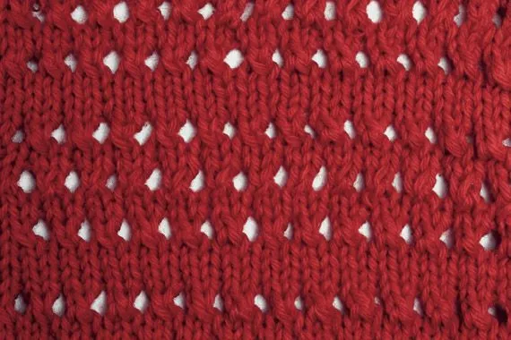 Tejido a palillos puntos calados - Imagui
