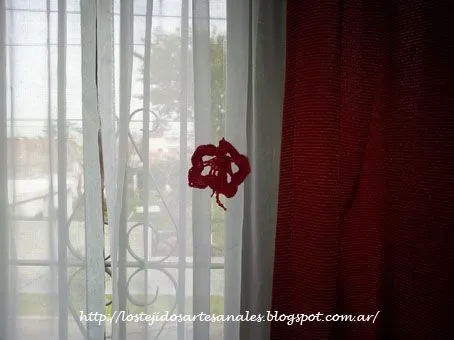 Tejidos Artesanales: Apliques para Cortinas Tejidos al Crochet Tejidos Artesanales: Apliques para Cortinas Tejidos al Crochet