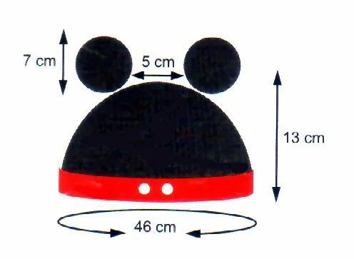 tejidos artesanales en crochet: gorro mickey tejido en crochet