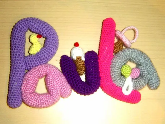 Letras tejidas a crochet paso a paso - Imagui