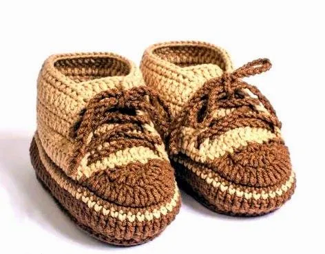 tejidos artesanales en crochet: como tejer zapatitos en crochet ...