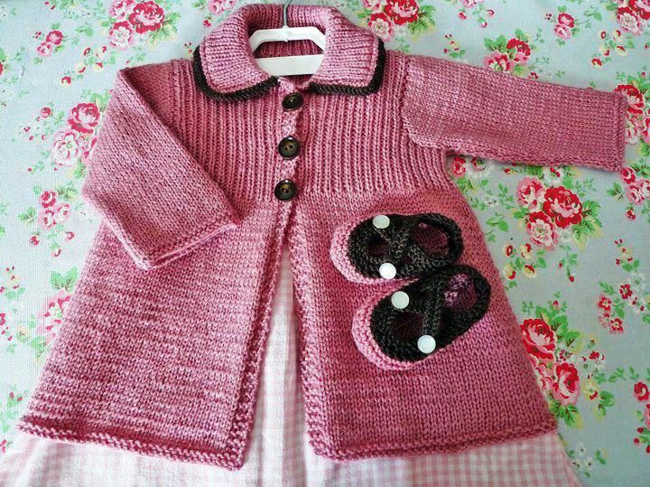 TEJIDOS C/2 AGUJAS on Pinterest | Tejido, Knitted Baby Cardigan ...