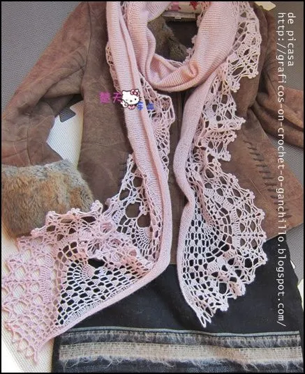 Patrones bufandas tejidas a crochet - Imagui Patrones bufandas tejidas a crochet - Imagui