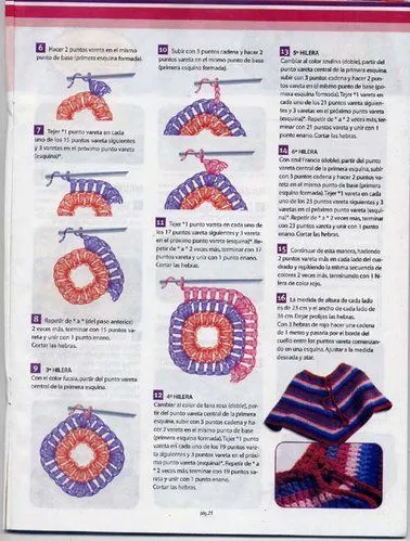 Como tejer un poncho a crochet - Imagui