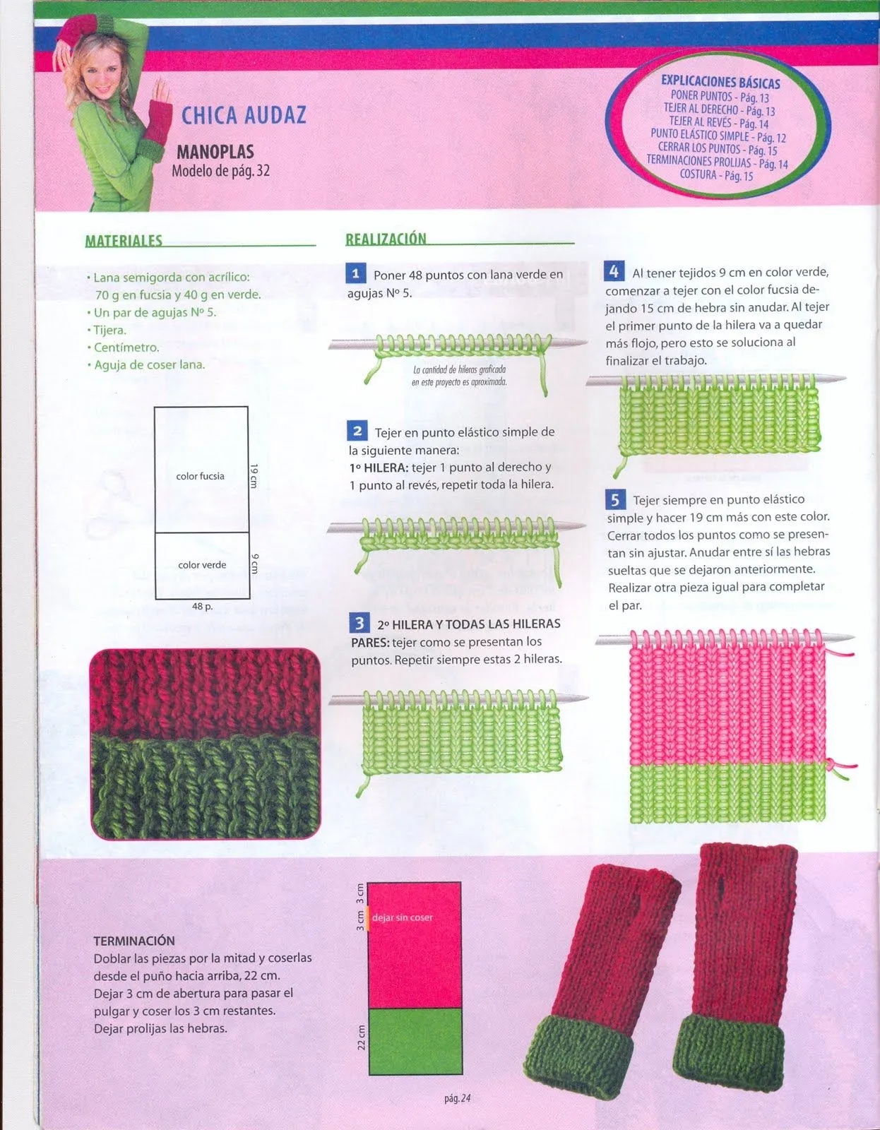 Tejidos en crochet y dos agujas: Mitones o Manoplas PAP Tejidos en crochet y dos agujas: Mitones o Manoplas PAP