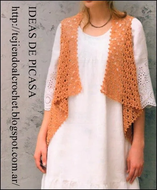 TEJIDOS A CROCHET - GANCHILLO - PATRONES: CHALECO TEJIDO A CROCHET ... TEJIDOS A CROCHET - GANCHILLO - PATRONES: CHALECO TEJIDO A CROCHET ...