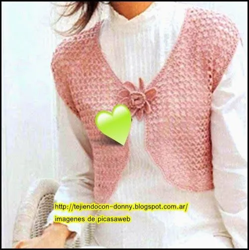 TEJIDOS A CROCHET - GANCHILLO - PATRONES: BOLERO TEJIDO A CROCHET