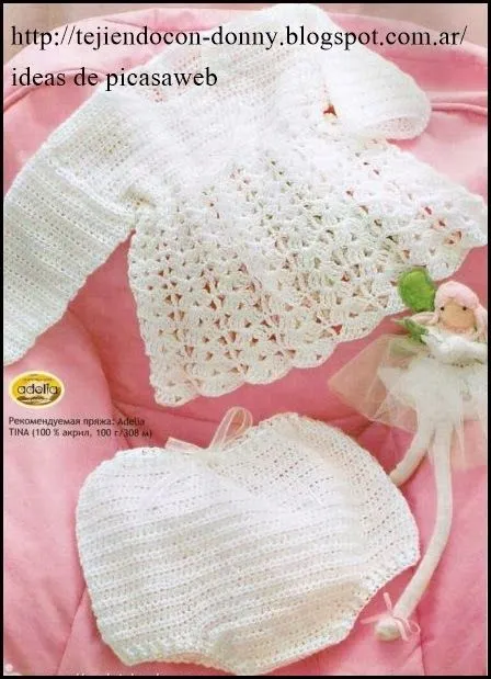 TEJIDOS A CROCHET - GANCHILLO - PATRONES: ROPA BEBE TEJIDA A GANCHILLO