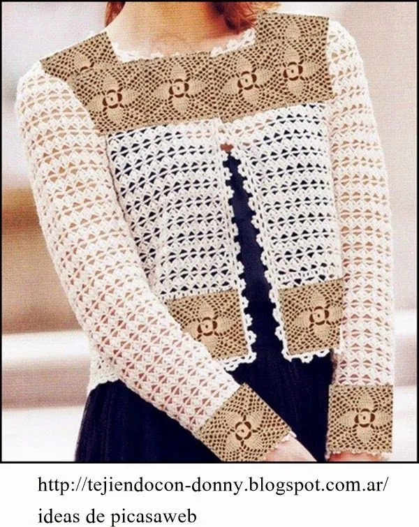 TEJIDOS A CROCHET - GANCHILLO - PATRONES: LINDA CAMPERA TEJIDA A ... TEJIDOS A CROCHET - GANCHILLO - PATRONES: LINDA CAMPERA TEJIDA A ...