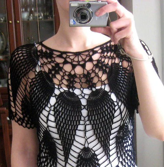 Tejidos Kangél: Blusa a crochet o ganchillo Tejidos Kangél: Blusa a crochet o ganchillo