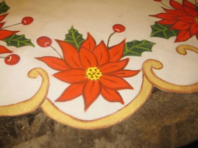 MIS TEJIDOS Y ALGO MAS: NOCHEBUENA PINTADAS EN TELA MIS TEJIDOS Y ALGO MAS: NOCHEBUENA PINTADAS EN TELA