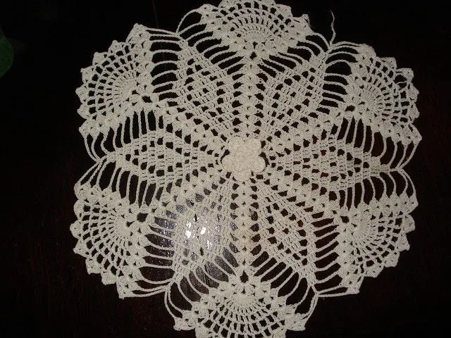 Pañitos tejidos a crochet con patrones - Imagui
