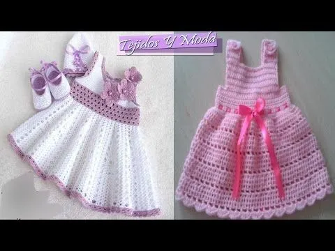 Vestidos Para Bebe Niña Con Patrones - Tejidos a Crochet - YouTube Vestidos Para Bebe Niña Con Patrones - Tejidos a Crochet - YouTube