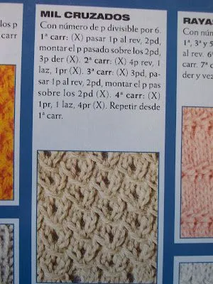 TEJIENDO A DOS AGUJAS: Instrucciones de Puntos a dos agujas TEJIENDO A DOS AGUJAS: Instrucciones de Puntos a dos agujas