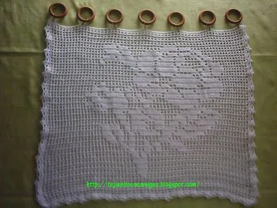 Tejiendo con Amigas: Cortina crochet