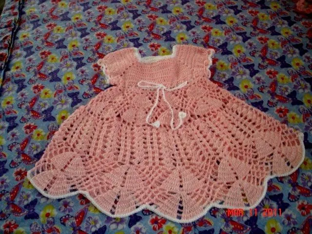 TEJIENDO CROCHET CON MINTE: Ajuar para niña