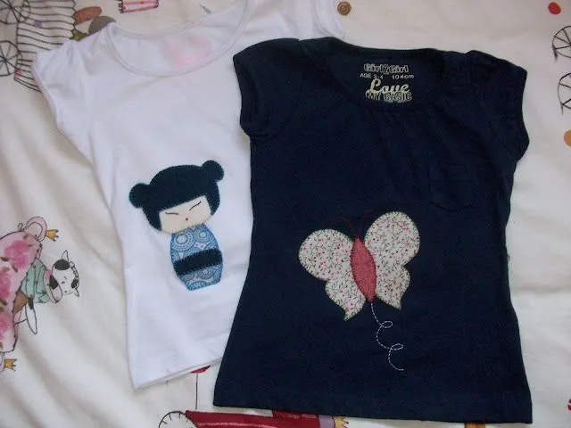 Tejiendo las Horas: Camisetas con aplicaciones en Patchwork.