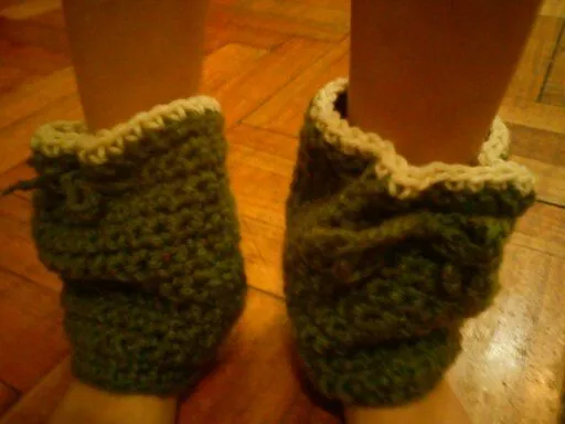 Tejiendo en Telar y más.....: Polainas al crochet