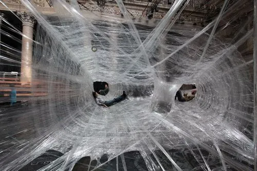 Como hacer una tela de araña - Imagui