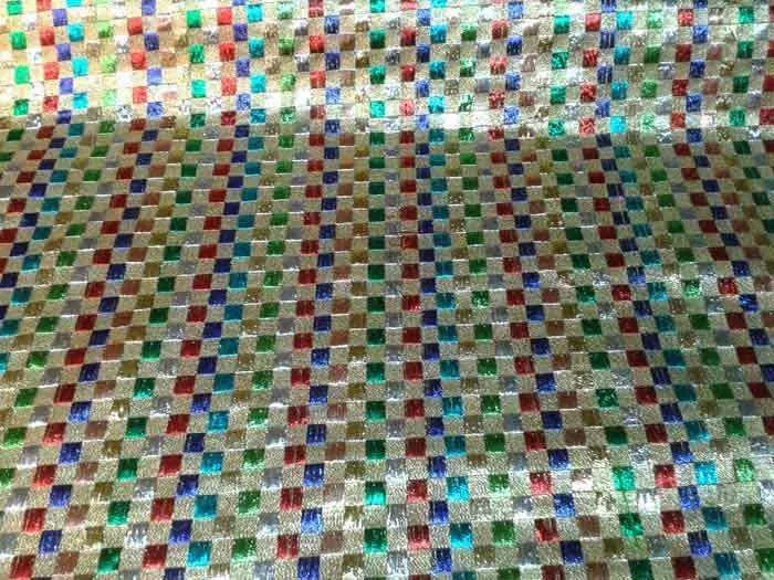 tela-brocada-con-cuadros- ...