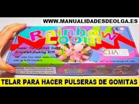 TELAR RAINBOW LOOM PARA HACER PULSERAS DE GOMITAS. OS ENSEÑO MI ...