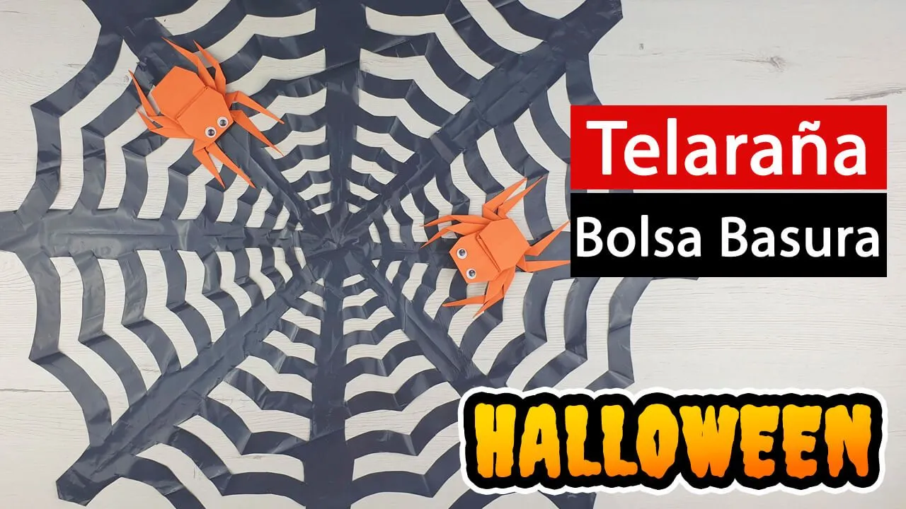 Cómo hacer Telaraña con una bolsa de basura ¡Fácil! - Manualidades Play Cómo hacer Telaraña con una bolsa de basura ¡Fácil! - Manualidades Play