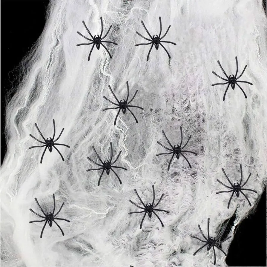Telarañas de araña para Halloween, decoración de Halloween con telaraña elástica espeluznante con 40 arañas falsas para Halloween interior y exterior embrujada casa fiesta suministros (telaraña elástica para Halloween) : Amazon.com.mx: Hogar Telarañas de araña para Halloween, decoración de Halloween con telaraña elástica espeluznante con 40 arañas falsas para Halloween interior y exterior embrujada casa fiesta suministros (telaraña elástica para Halloween) : Amazon.com.mx: Hogar