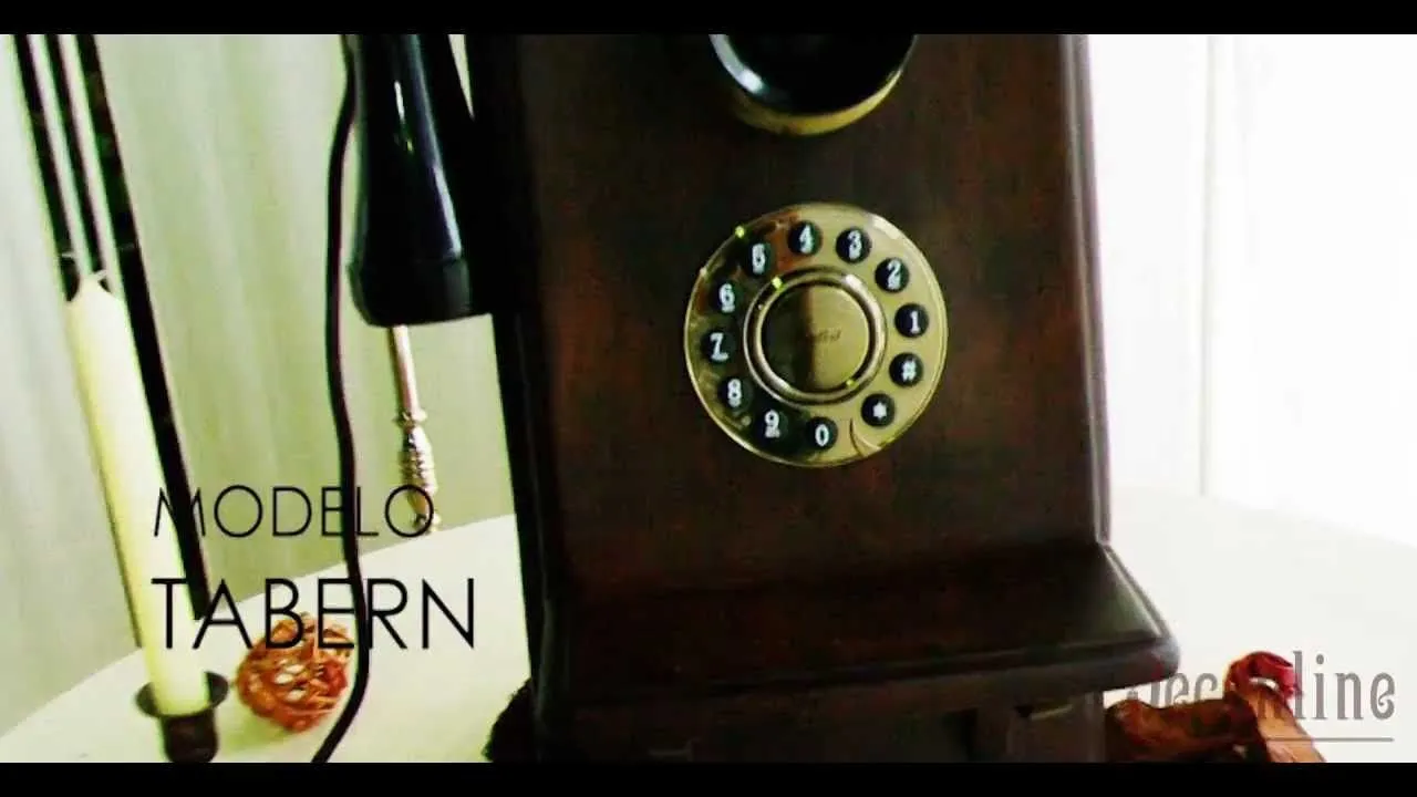 Teléfono antiguo estilo Vintage, modelo Tabern - YouTube Teléfono antiguo estilo Vintage, modelo Tabern - YouTube