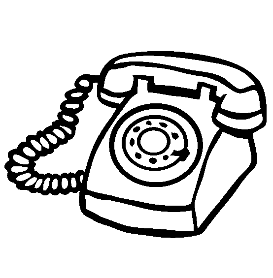 Dibujo telefono antiguo para colorear - Imagui