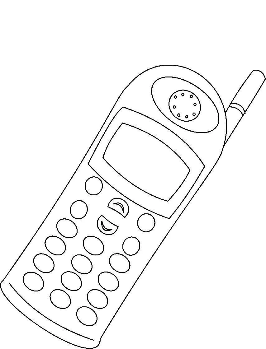 Telefono para colorear