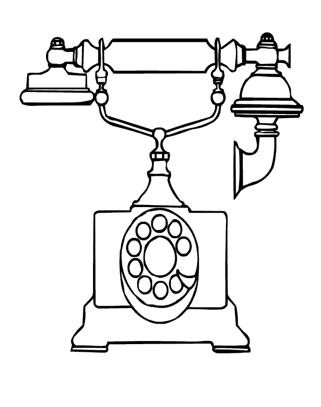 Telefono para colorear