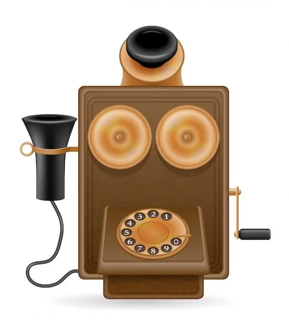 Telefono retro | Vector Premium
