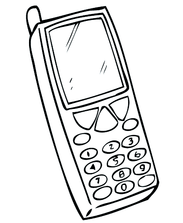 Teléfonos celulares para colorear | Colorear imágenes Teléfonos celulares para colorear | Colorear imágenes