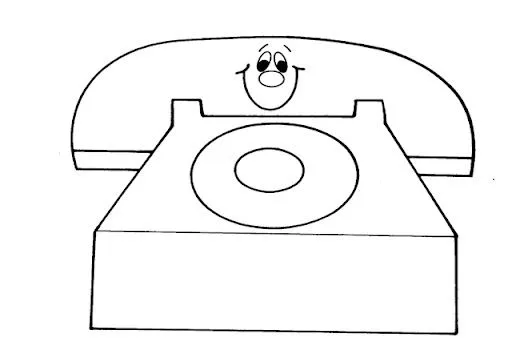 DIBUJOS DE TELEFONOS PARA COLOREAR | Dibujos para colorear