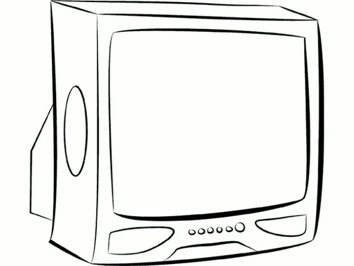 Día de la Televisión – para pintar | Colorear imágenes Día de la Televisión – para pintar | Colorear imágenes