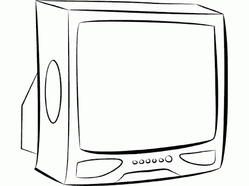 Un televisor para colorear - Imagui