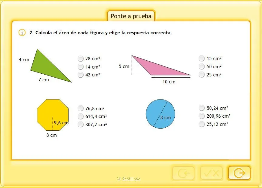 Área de figuras planas, teoría y juegos on-line | Pizarras ...